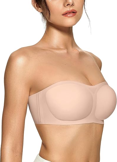OEAK® Non-Slip Bandeau Seamless Wireless Strapless Bra