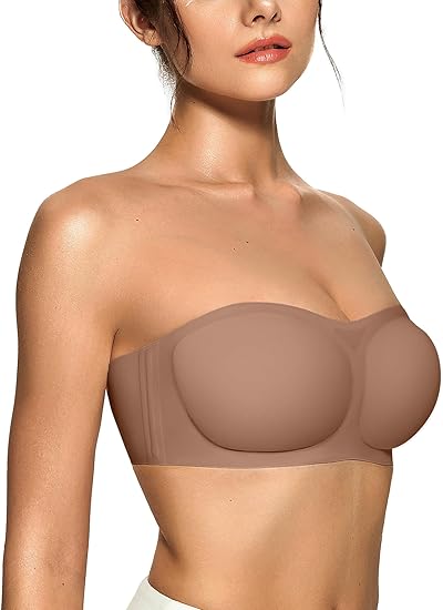 OEAK® Non-Slip Bandeau Seamless Wireless Strapless Bra
