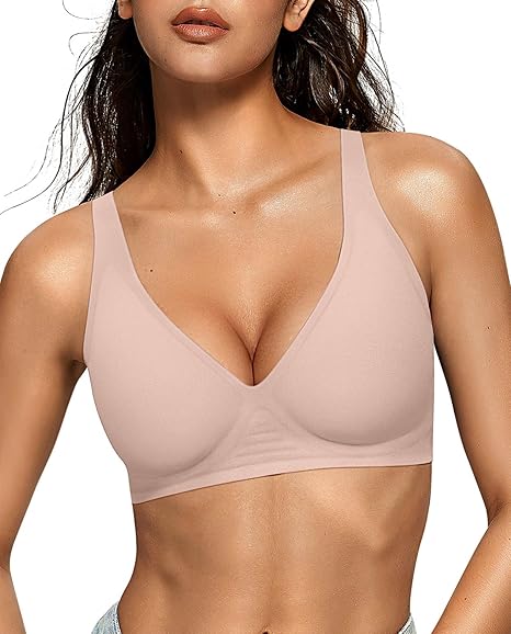 OEAK® Seamless Deep V Push-Up Wireless Bra