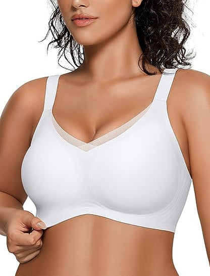 OEAK® Wireless Bras V Mesh Comfortable Bralette Supportive