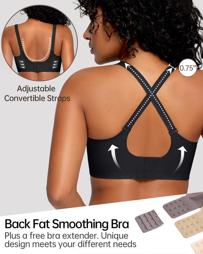 OEAK® Soft Full Coverage Scalloped Wireless Jelly Bra