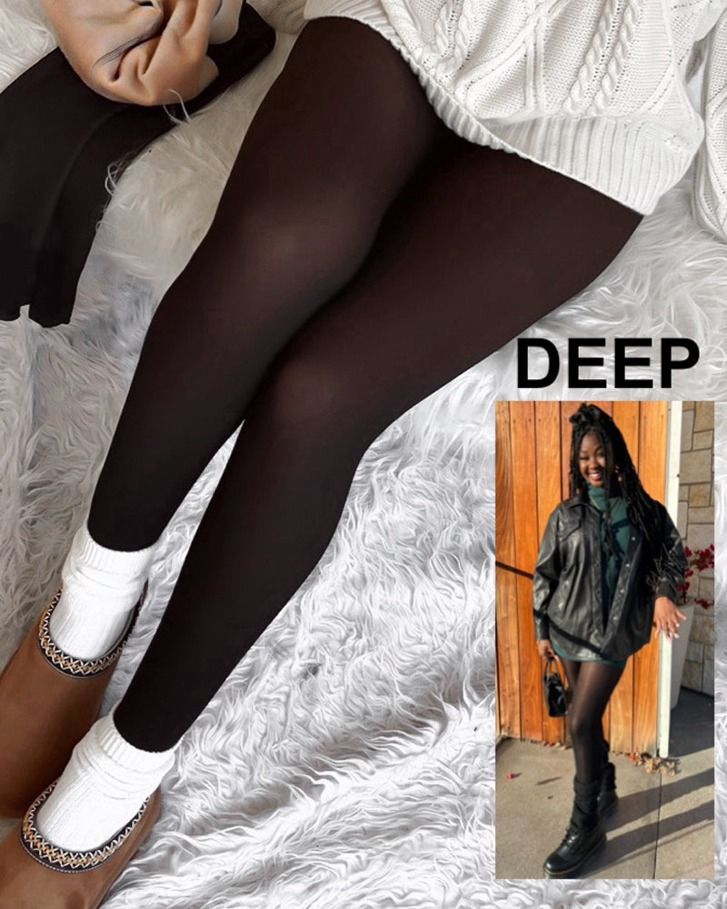 OEAK® Translucent Fleece Lined Tights for Women Thermal