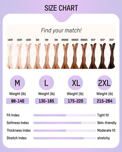 OEAK® Translucent Fleece Lined Tights for Women Thermal
